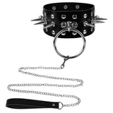 Harajuku PU Leather Choker Necklace For Women Pendant O-Ring Gothic Punk