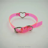 Harajuku Punk Gothic Rock Vinyl Choker Heart Collar