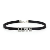 Harajuku Rhinestone I Love DADDY Choker Necklace for Women