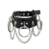 Harajuku Rivet Goth Punk Necklace Sexy Heart Lock Key Gothic Necklace
