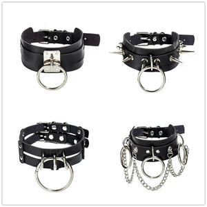 Harajuku Rivet Goth Punk Necklace Sexy Heart Lock Key Gothic Necklace