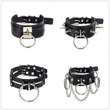 Harajuku Rivet Goth Punk Necklace Sexy Heart Lock Key Gothic Necklace