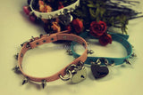 Harajuku Sexy Hot Dark Punk Goth Rivet Leather Choker Necklaces