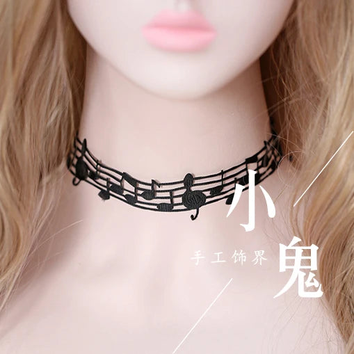 Harajuku Clavicle Chain Lace Short Necklace