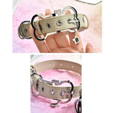 Harajuku Star Pentagram Bone Choker Punk Necklace