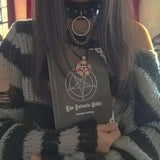 Harajuku Style Goth Lolita PU Leather Collar Chain Necklace