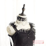 Harajuku Style Goth Lolita PU Leather Collar Chain Necklace