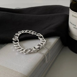 Harajuku Style Steel Cuban Bracelet Punk Couple Bracelet