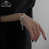 Harajuku Style Steel Cuban Bracelet Punk Couple Bracelet