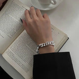 Harajuku Style Steel Cuban Bracelet Punk Couple Bracelet