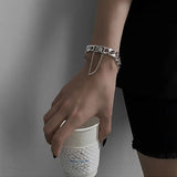 Harajuku Style Steel Cuban Bracelet Punk Couple Bracelet