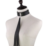 Harajuku Tassel Leather Goth Punk Choker Necklaces Women Men