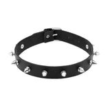 Harajuku Punk Style Heart-Lock Leather Choker