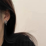 Harajuku Vintage Goth Love Heart Metal Stud Earrings