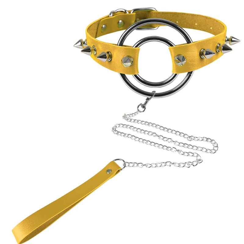 Harajuku Vintage Harness Punk Choker Leather Bandage Necklace