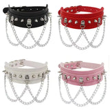 Harajuku Rock Street Sexy Bondage PU Leather Collar Love Necklace