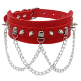 Harajuku Rock Street Sexy Bondage PU Leather Collar Love Necklace