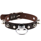 Harajuku Spiked Choker Metal Punk Necklace