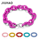 Hard Rubber Bracelet Chain 10 For Women Jewelry DIY Gift