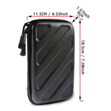 Waterproof 4 Slot Watch Box Organizer Travel Zipper Case