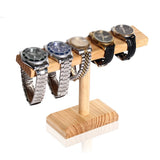 Wood Bracelet Chain T-Bar Rack Display Stand Watch Organization Holder