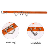 Women's Thick Leather Toggle Clasp Necklace