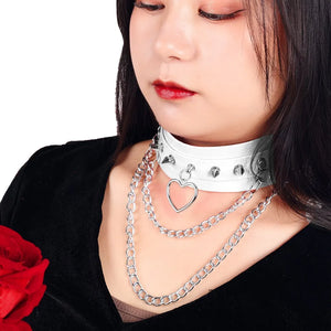 Heart Choker Chain Sword Belt Garter Pole Dance