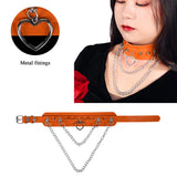 Heart Choker Chain Sword Belt Garter Pole Dance