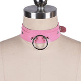 Women's Punk Choker Collar Leather Necklace Gothic Heart Accessories