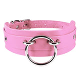 Women's Punk Choker Collar Leather Necklace Gothic Heart Accessories