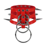 Women's Punk Gothic Leash Collar - Sexy Leather Collar Traction Rope