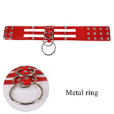 Women's Punk Gothic Leash Collar - Sexy Leather Collar Traction Rope