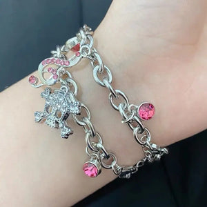 Harong Halloween Skeleton Bracelet Punk Gothic Woman Jewelry
