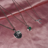 Hope Mikaelson Layer Necklace Green Stone Pendant Cosplay Jewelry