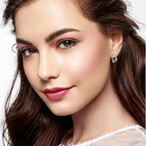 Harong Silver Plated Cow Earrings Girls Mini Studs Clip Jewelry