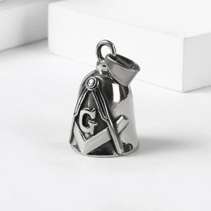 Live To Ride Biker Bell Pendant Stainless Steel Skull Rose Lady Rider Pendant