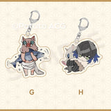 Inosuke Anime Keychain Acrylic Pig Bag Pendent Accessories Collection