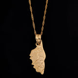 Corsica La Corse Map Pendant Necklace, Maps Jewelry