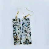Hawaiian Acrylic Drop Earrings Leaf Jewelry