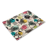 Hawaiian Sea Turtle Linen Placemat Insulated Table Setting