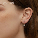 Haya Studio Tassel Drop Earrings Silver Needles Engagement Jewelry