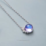 Haya Studio Silver 925 Necklace Bohemia Original Provence Colorful Choker