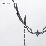 Vintage Ctystal Choker Pendant Necklace Women