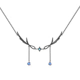 Vintage Ctystal Choker Pendant Necklace Women