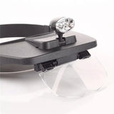 Head Magnifier with LED & 4 Lenses for Crafts, Cross Stitch, Hobby