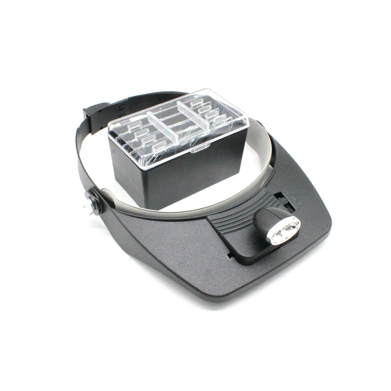 Head Magnifier Glasses with Led Light Lamp Watch Repair Tool