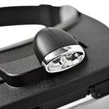 Head Magnifier with LED Reading Magnifier Loupe Glasses 4 Lens