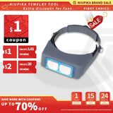 Head-Mounted Magnifying Glass for Clock Repair and Jewelry Making