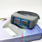 Headband Magnifier for Low Vision Repair Helmet Magnifying Glass