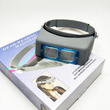 Headband Magnifier for Low Vision Repair Helmet Magnifying Glass